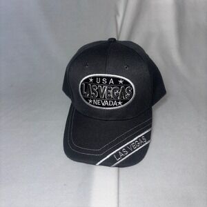 Las Vegas Nevada Hat Adjustable Baseball Cap Black USA Souvenir Snapback Style